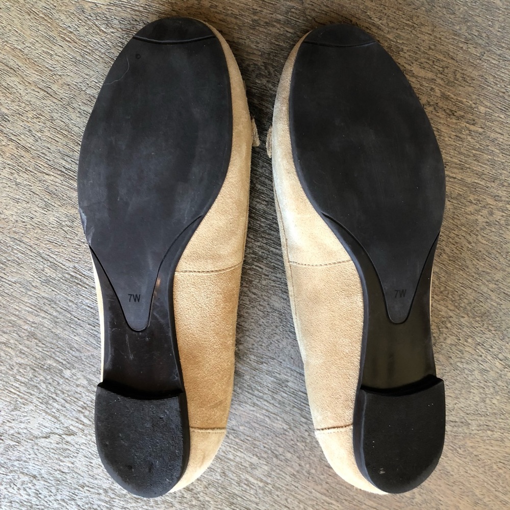 TALBOTS Suede Tan Shoes Flats Loafers 7W - Picture 5 of 9